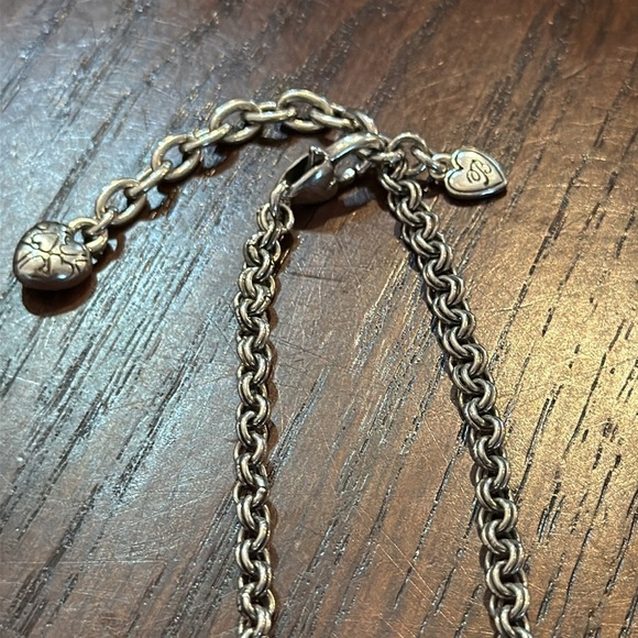 Brighton Blair Silver Tone Heart Pendant Necklace & Bracelet Set Retired Vintage - Picture 4 of 7